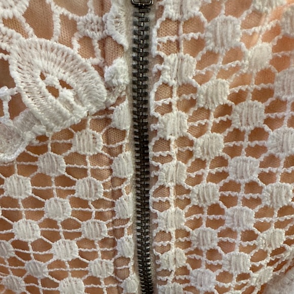 Lulus My Dearest White Lace Short sleeve mini dress - Picture 5 of 9